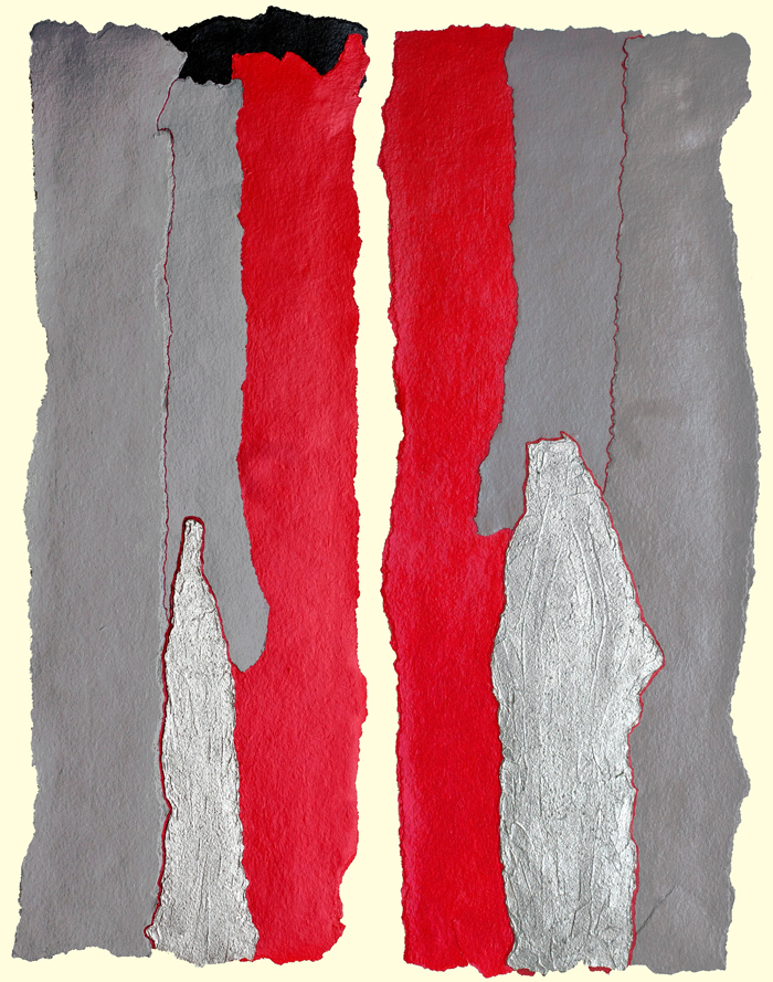 Red and Grey Diptych
